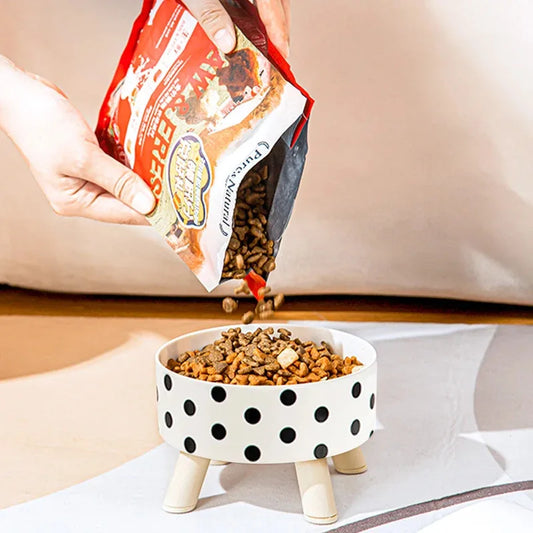 Bol pour chat en plastique ABS résistant, confortable pour le cou