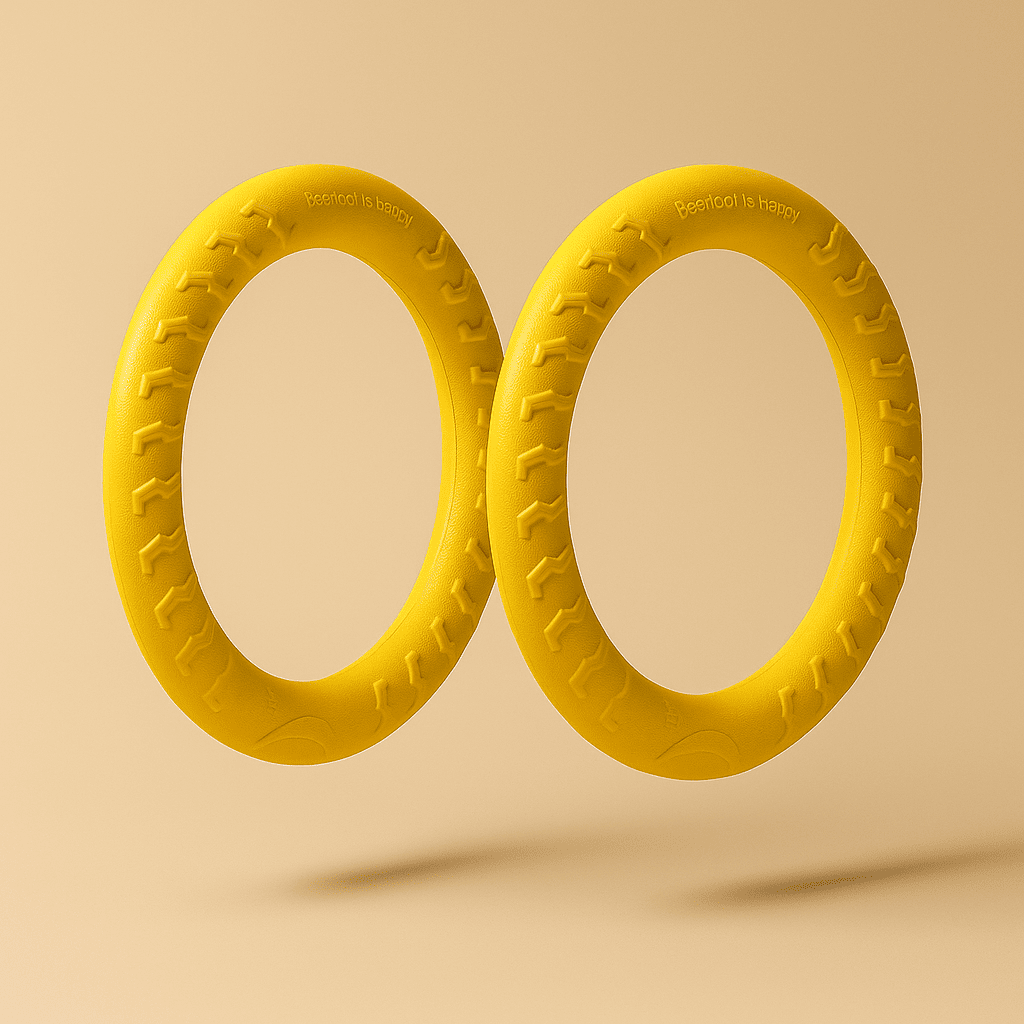 EVA Durable Dog Toys 4 Pack  Flying Disc + Ball + Tug Rope for Puppy&Adult Dogs  Chew-Proof Teeth Cleaning Set（2024 Best Seller） Pawpal store