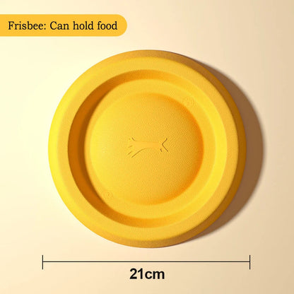 EVA Durable Dog Toys 4 Pack  Flying Disc + Ball + Tug Rope for Puppy&Adult Dogs  Chew-Proof Teeth Cleaning Set（2024 Best Seller） Pawpal store